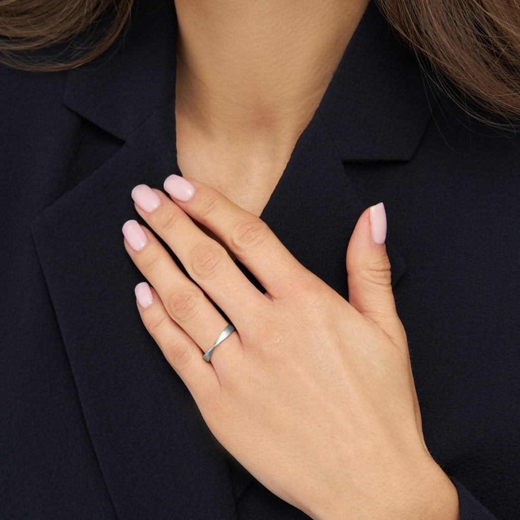 LULU Copenhagen 180 Ring børstet Rings Sølv