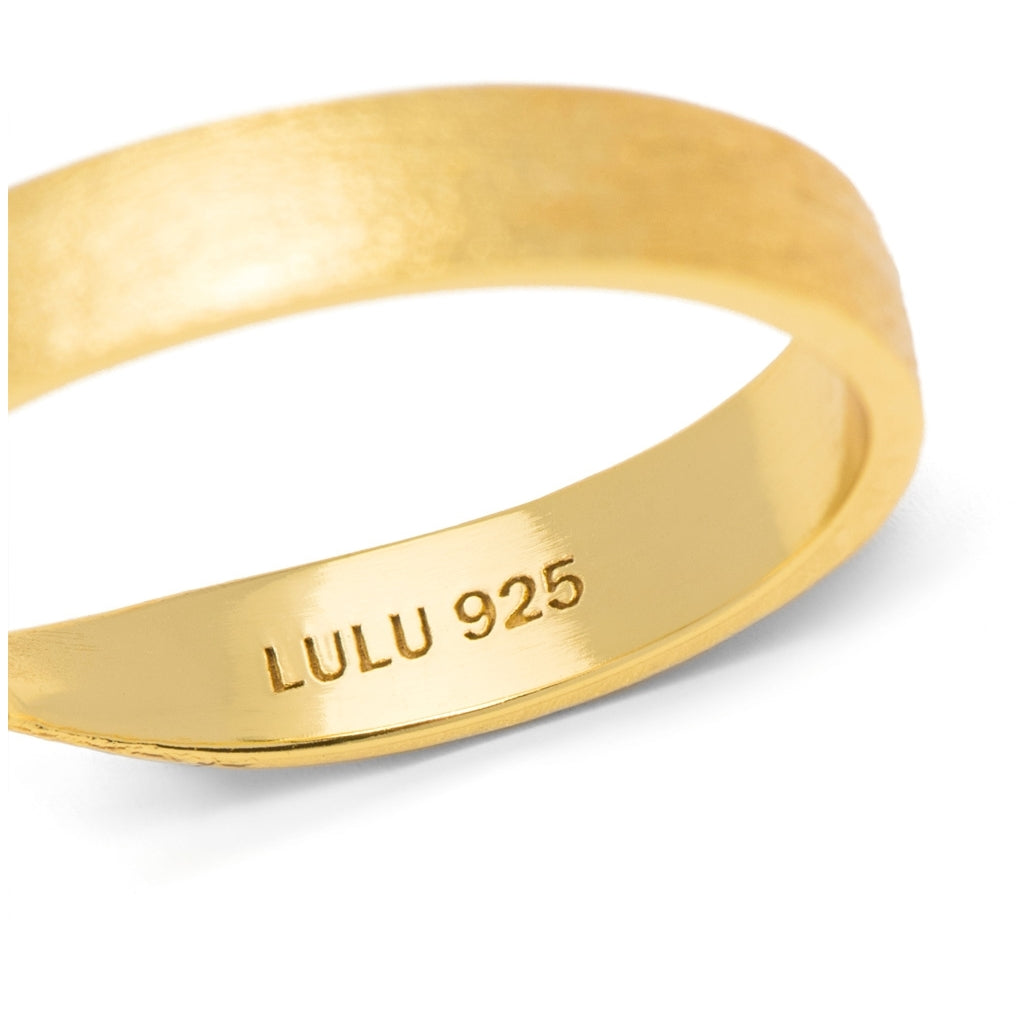 LULU Copenhagen 180 Ring børstet Rings Forgyldt