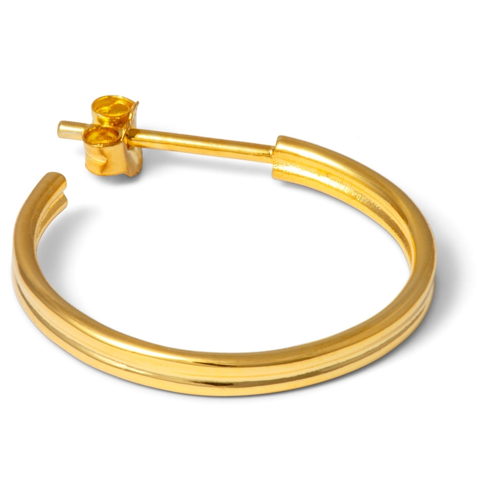 LULU Copenhagen 2for1 Medium Hoops par Hoops Forgyldt