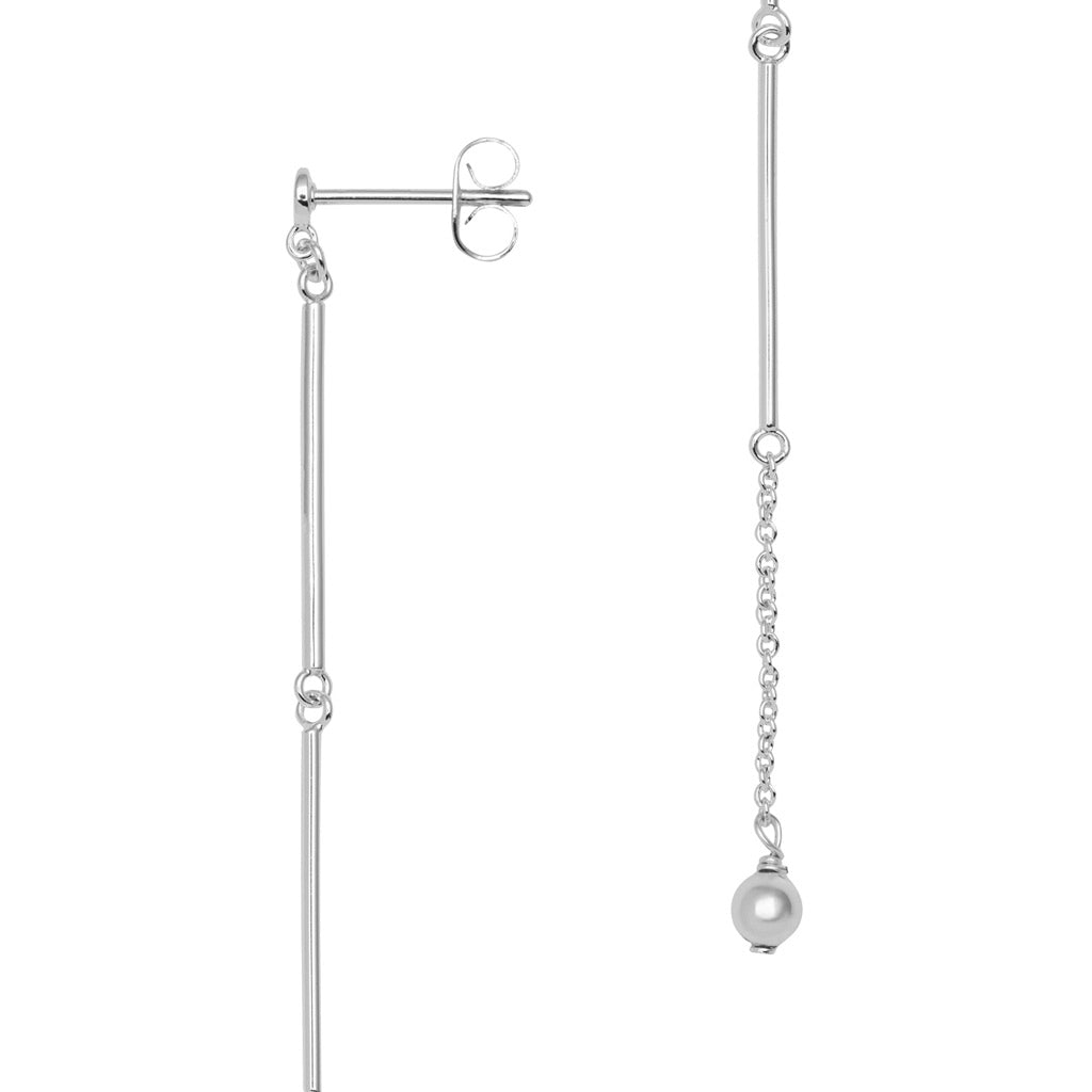 LULU Copenhagen 3 Long Pins ørering 1 stk Ear stud, 1 pcs Silver Plated