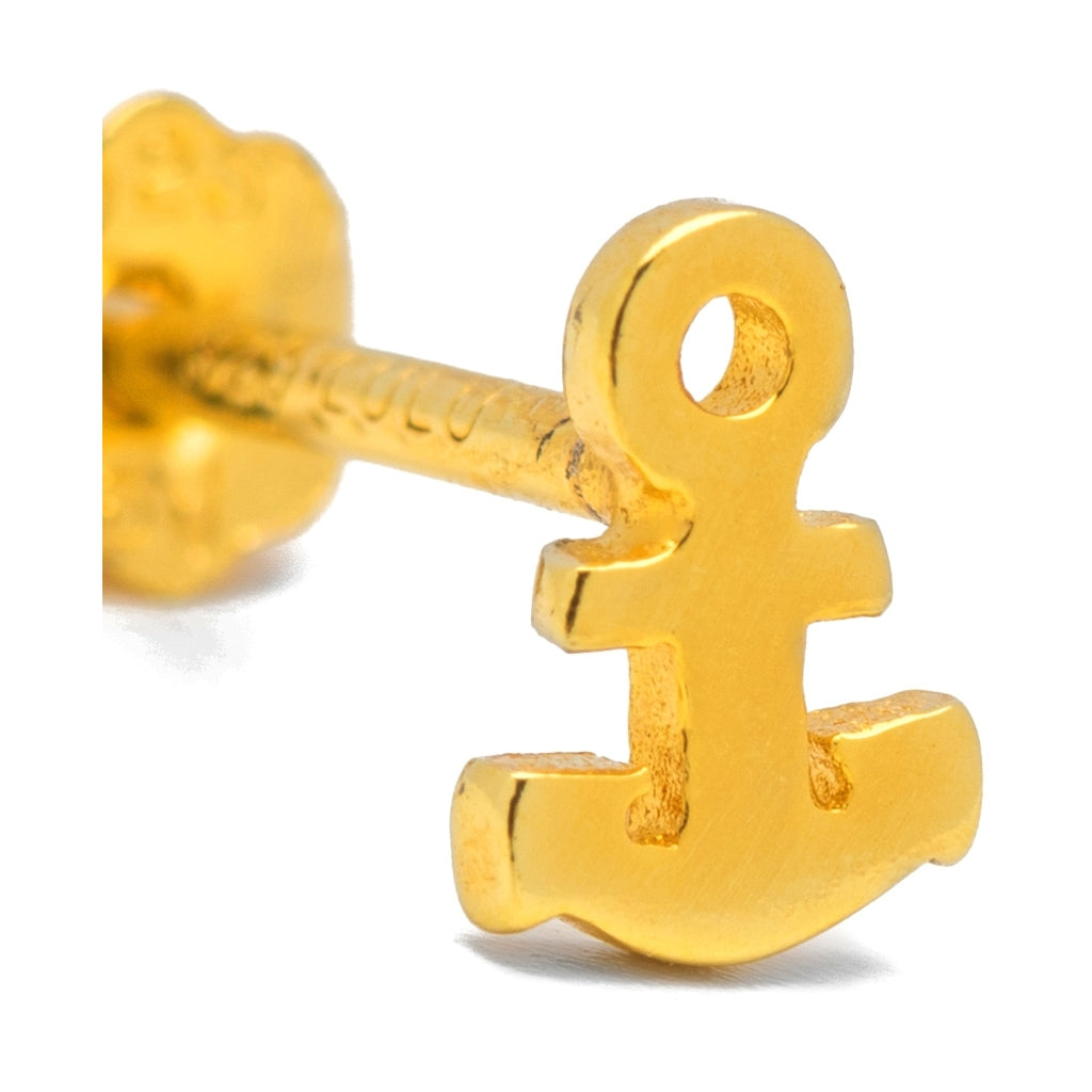 LULU Copenhagen Anchor ørering 1 stk Ear stud, 1 pcs Forgyldt