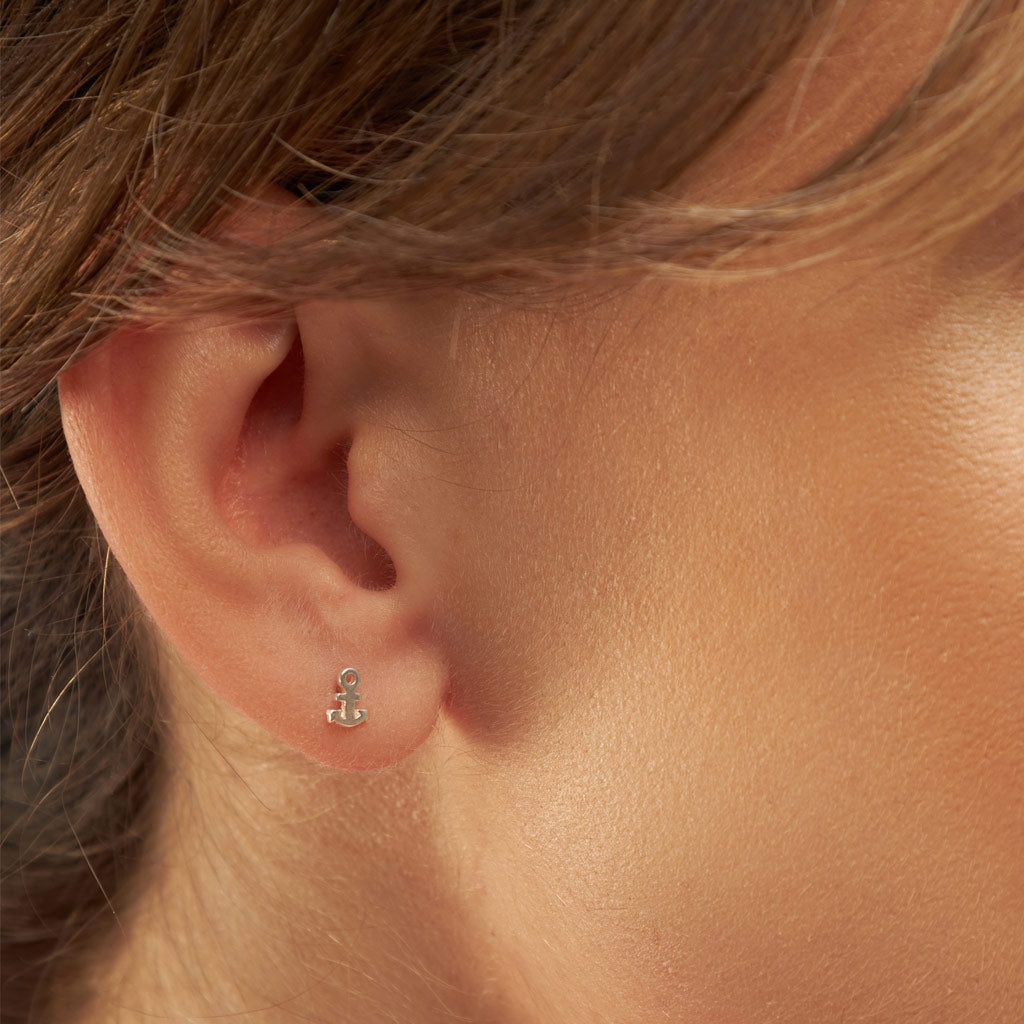 LULU Copenhagen Anchor ørering 1 stk Ear stud, 1 pcs Sølv