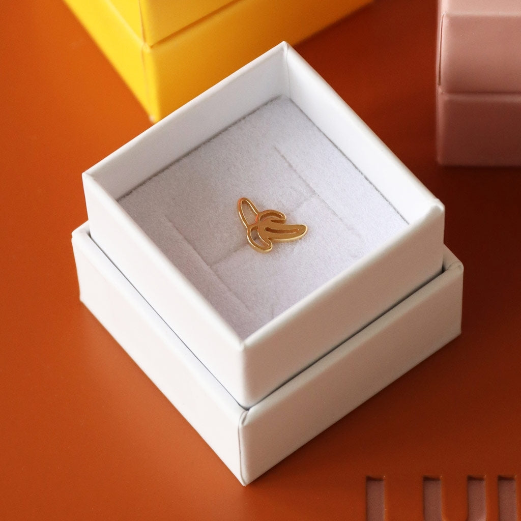 LULU Copenhagen Banana ørering 1 stk Ear stud, 1 pcs Forgyldt