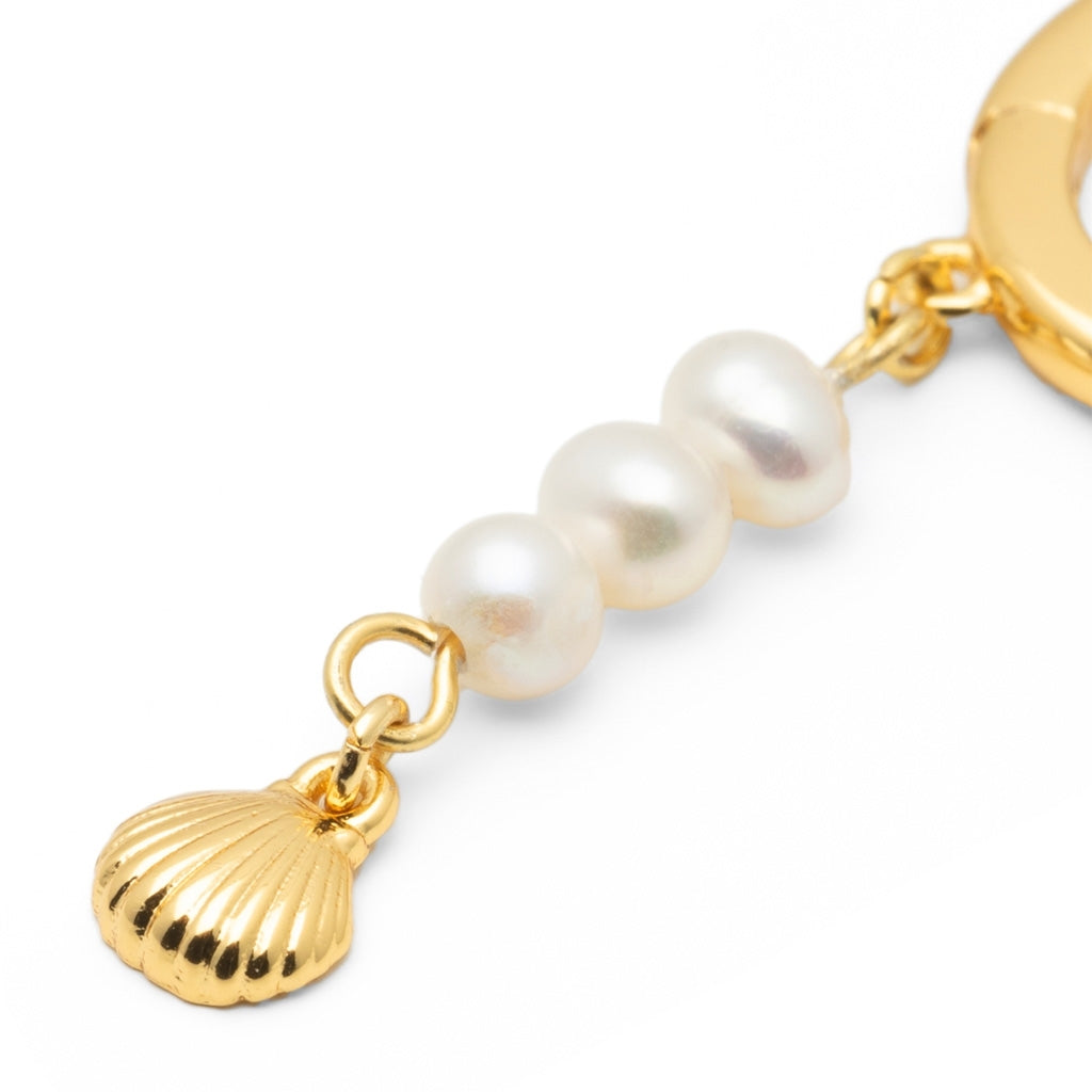 LULU Copenhagen Beach ørering 1 stk. Ear stud, 1 pcs Forgyldt