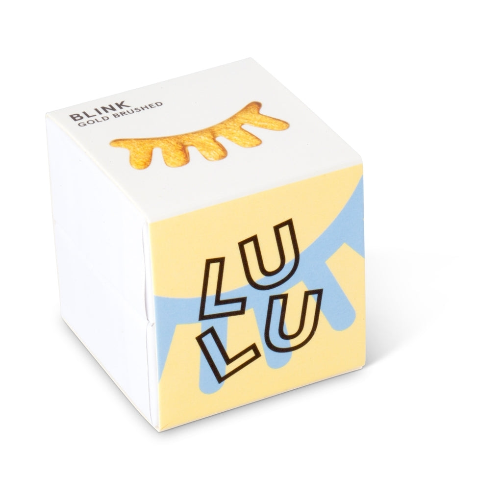 LULU Copenhagen Blink ørering 1 stk børstet Ear stud, 1 pcs Forgyldt