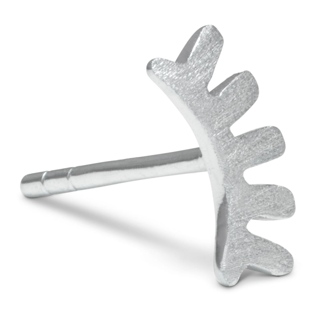 LULU Copenhagen Blink ørering 1 stk børstet Ear stud, 1 pcs Sølv