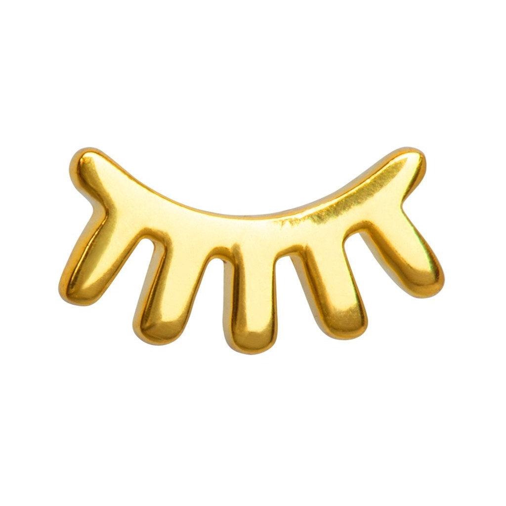 LULU Copenhagen Blink ørering 1 stk poleret Ear stud, 1 pcs Forgyldt