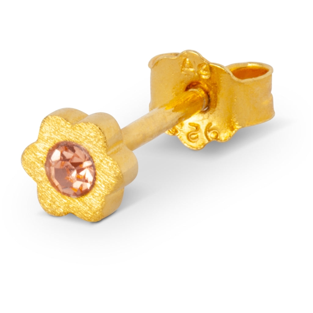LULU Copenhagen Blomst ørering 1 stk Ear stud, 1 pcs Fersken
