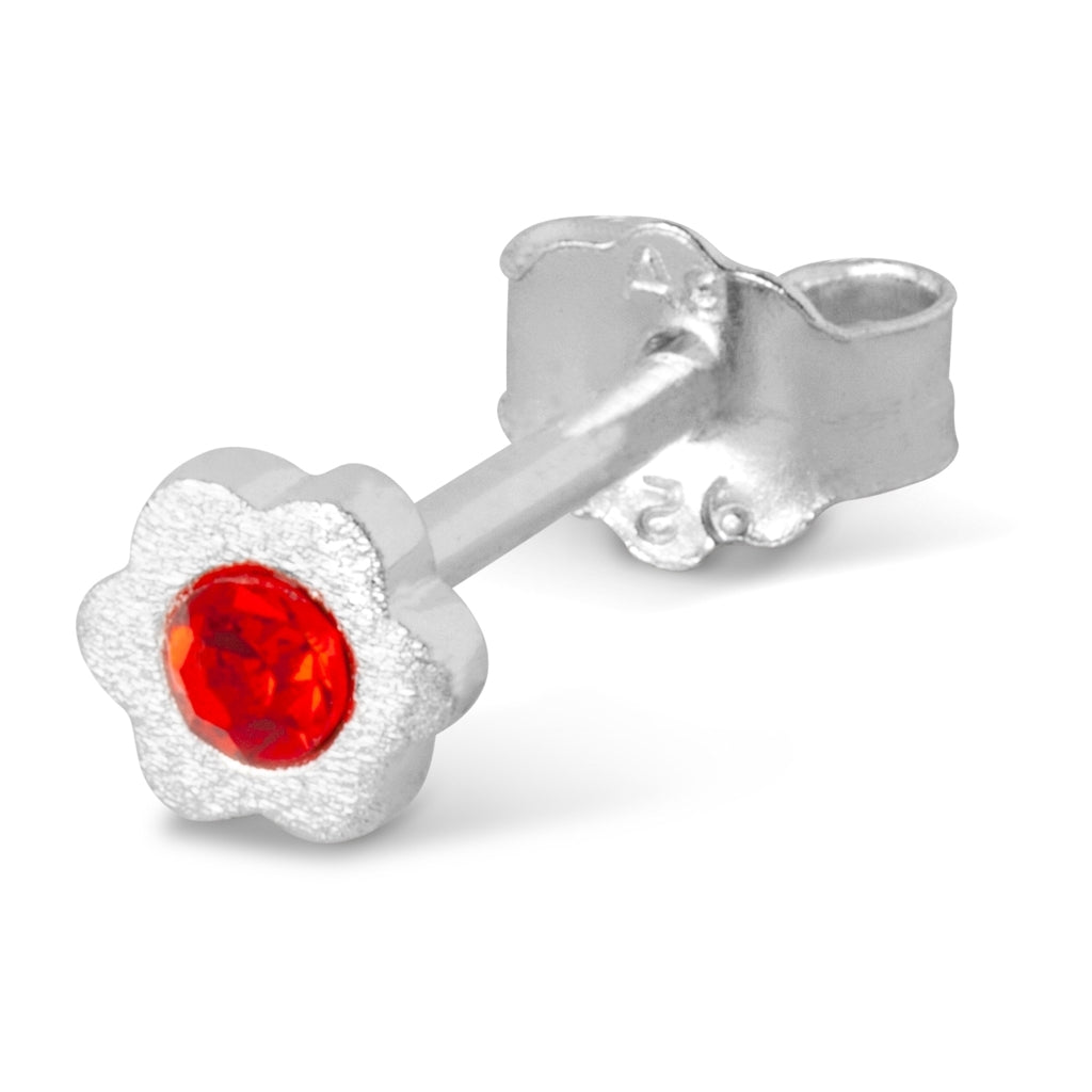 LULU Copenhagen Blomst ørering 1 stk Ear stud, 1 pcs Rød