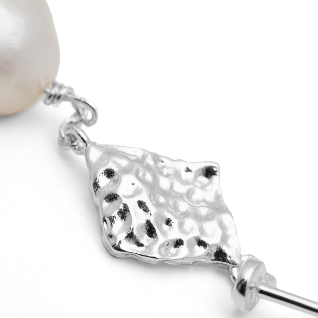 LULU Copenhagen Boheme Pearl ørering 1 stk Ear stud, 1 pcs Silver Plated