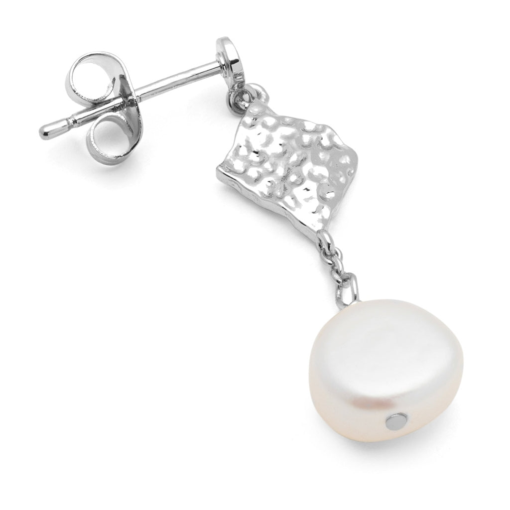 LULU Copenhagen Boheme Pearl ørering 1 stk Ear stud, 1 pcs Silver Plated