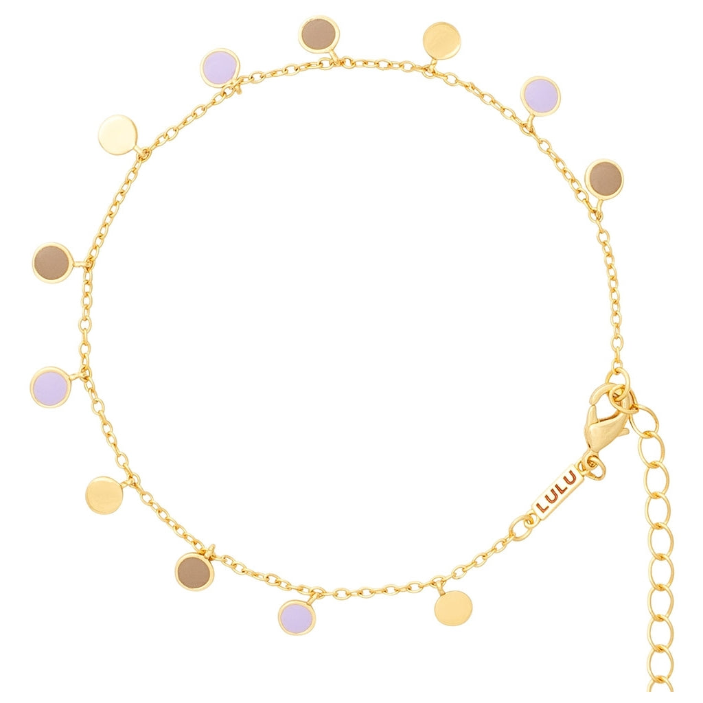 LULU Copenhagen Boho Armbånd Bracelets Mocha Mousse/Purple