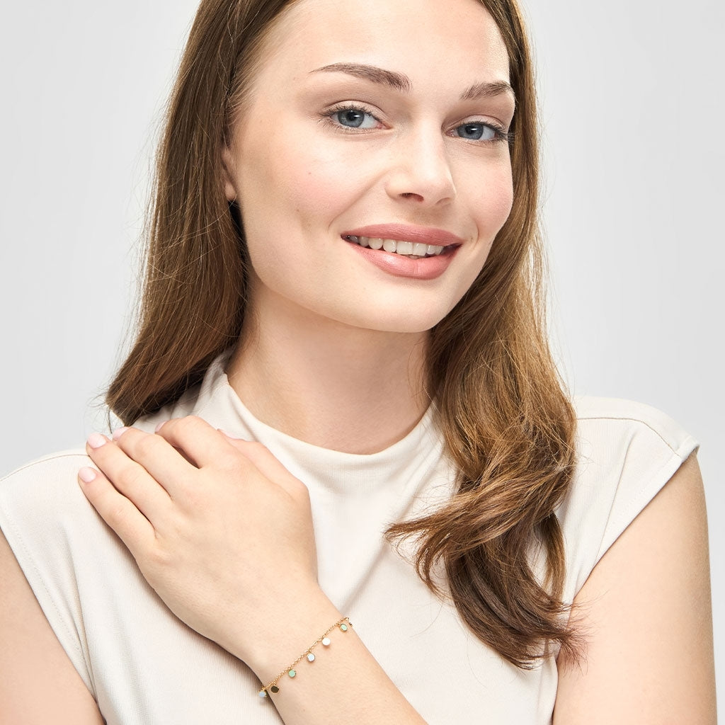 LULU Copenhagen Boho Armbånd Bracelets Skyride Blue/Seasalt Green