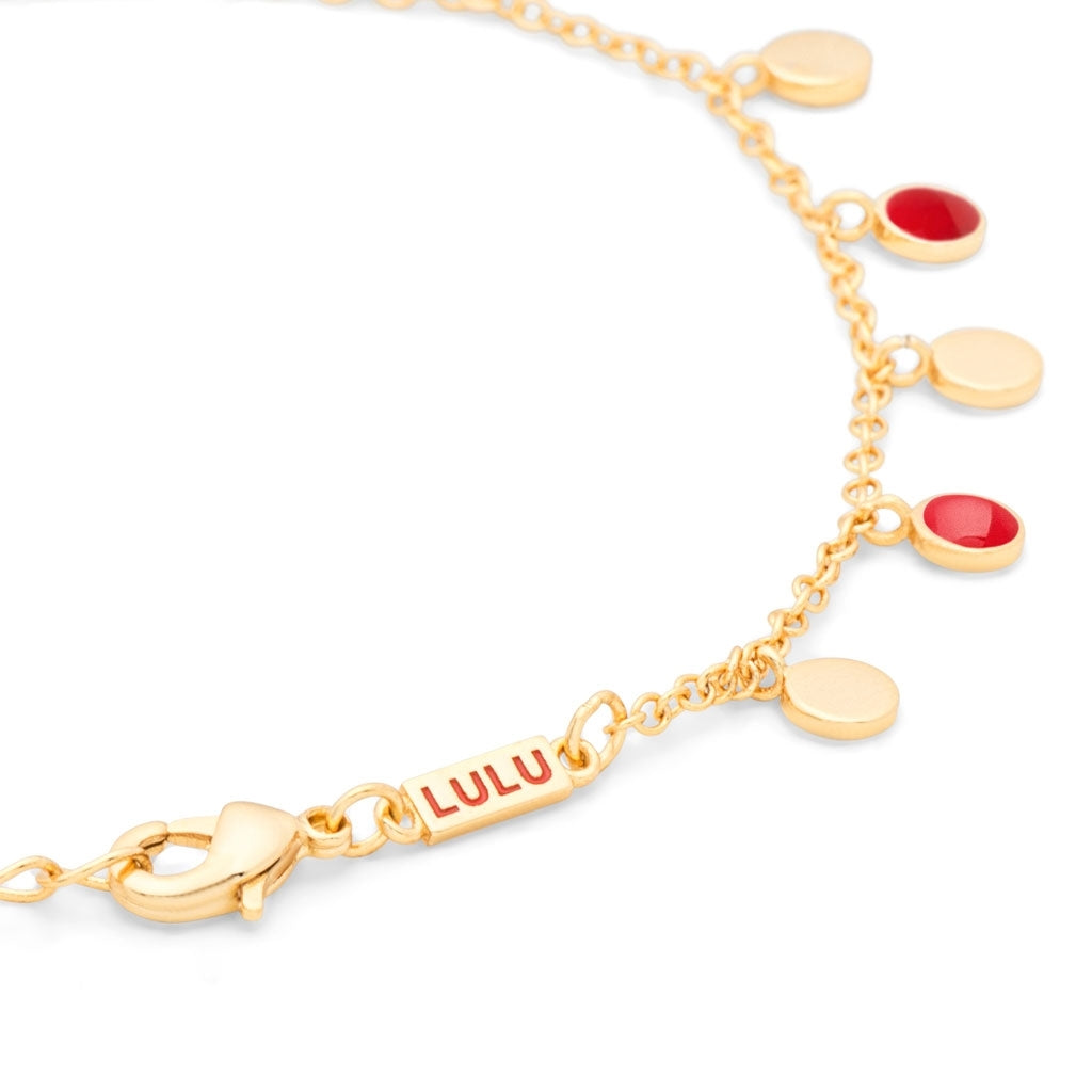 LULU Copenhagen Boho Armbånd Bracelets Passion Red