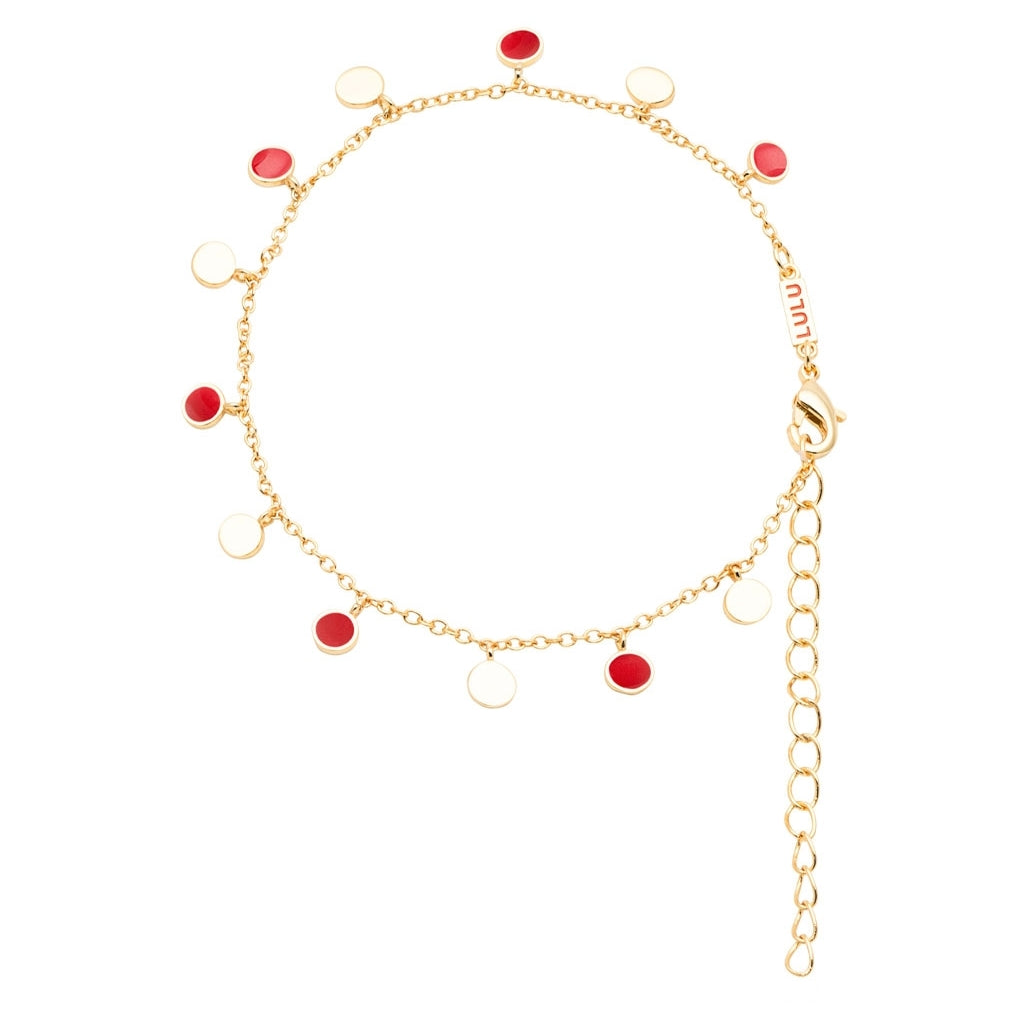 LULU Copenhagen Boho Armbånd Bracelets Passion Red