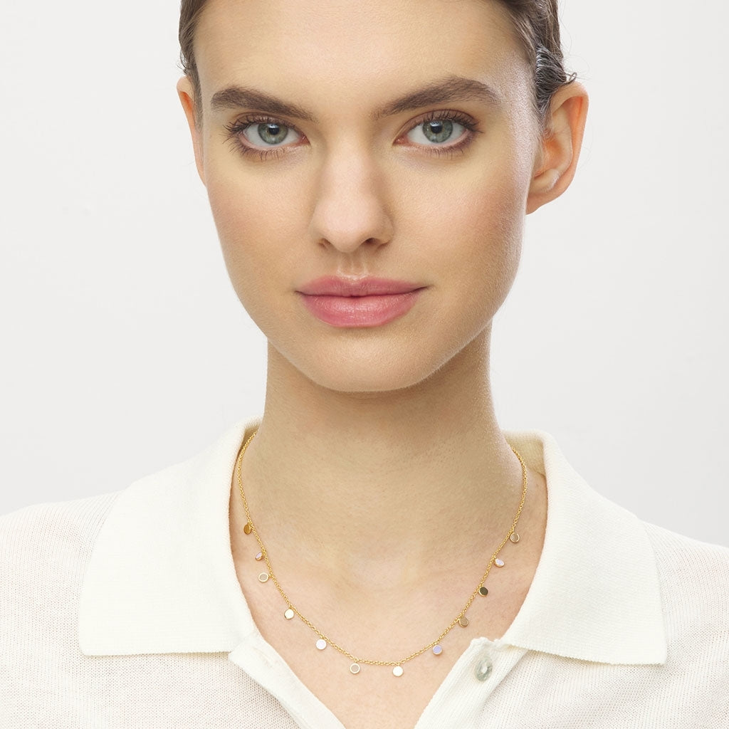 LULU Copenhagen Boho Halskæde Necklaces Mocha Mousse/Purple