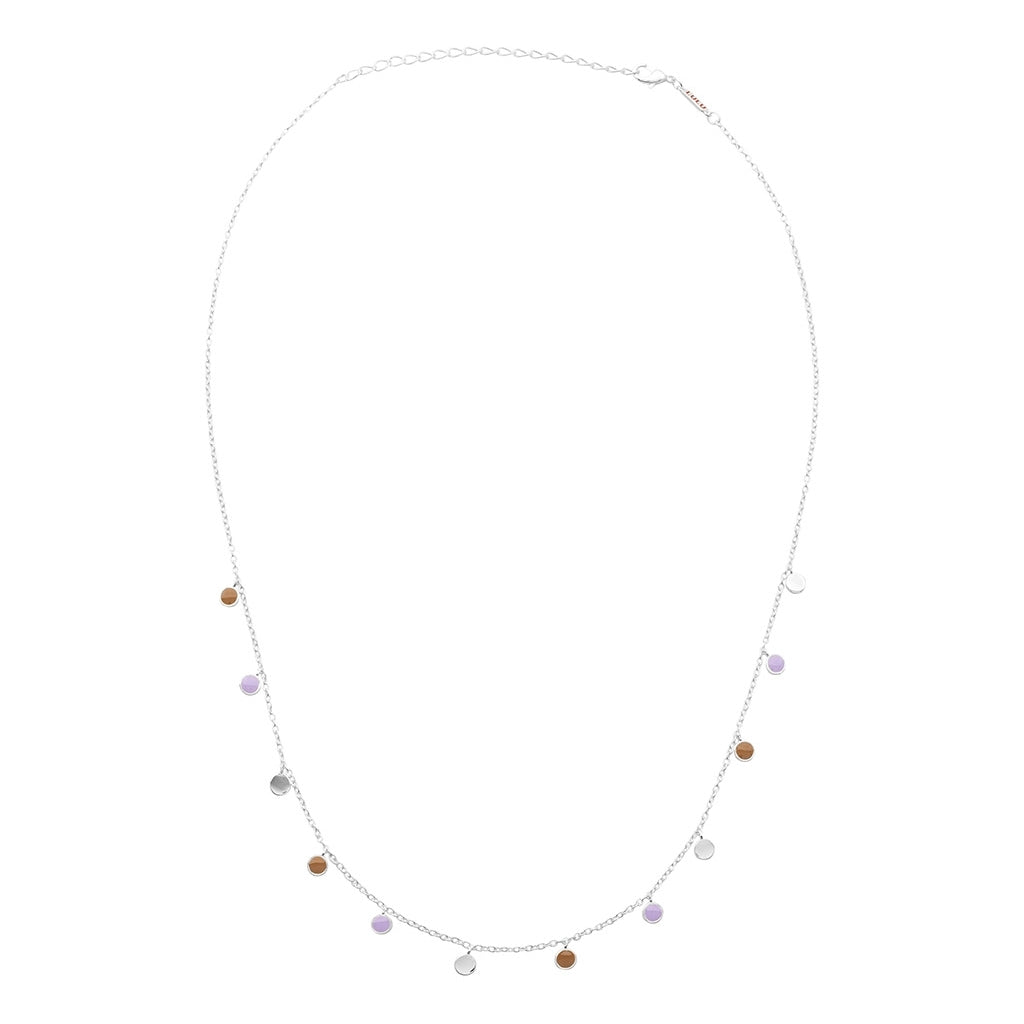 LULU Copenhagen Boho Halskæde Necklaces Mocha Mousse/Purple