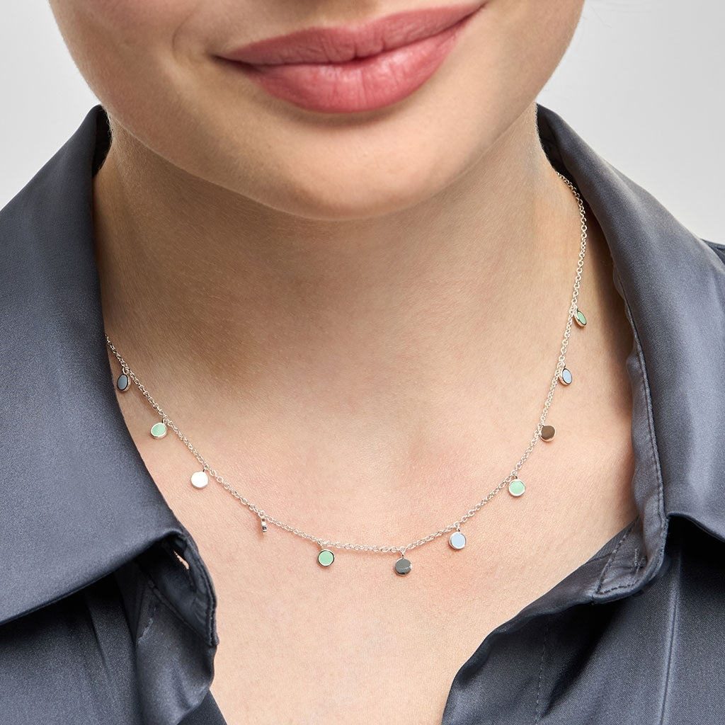 LULU Copenhagen Boho Halskæde Necklaces Skyride Blue/Seasalt Green