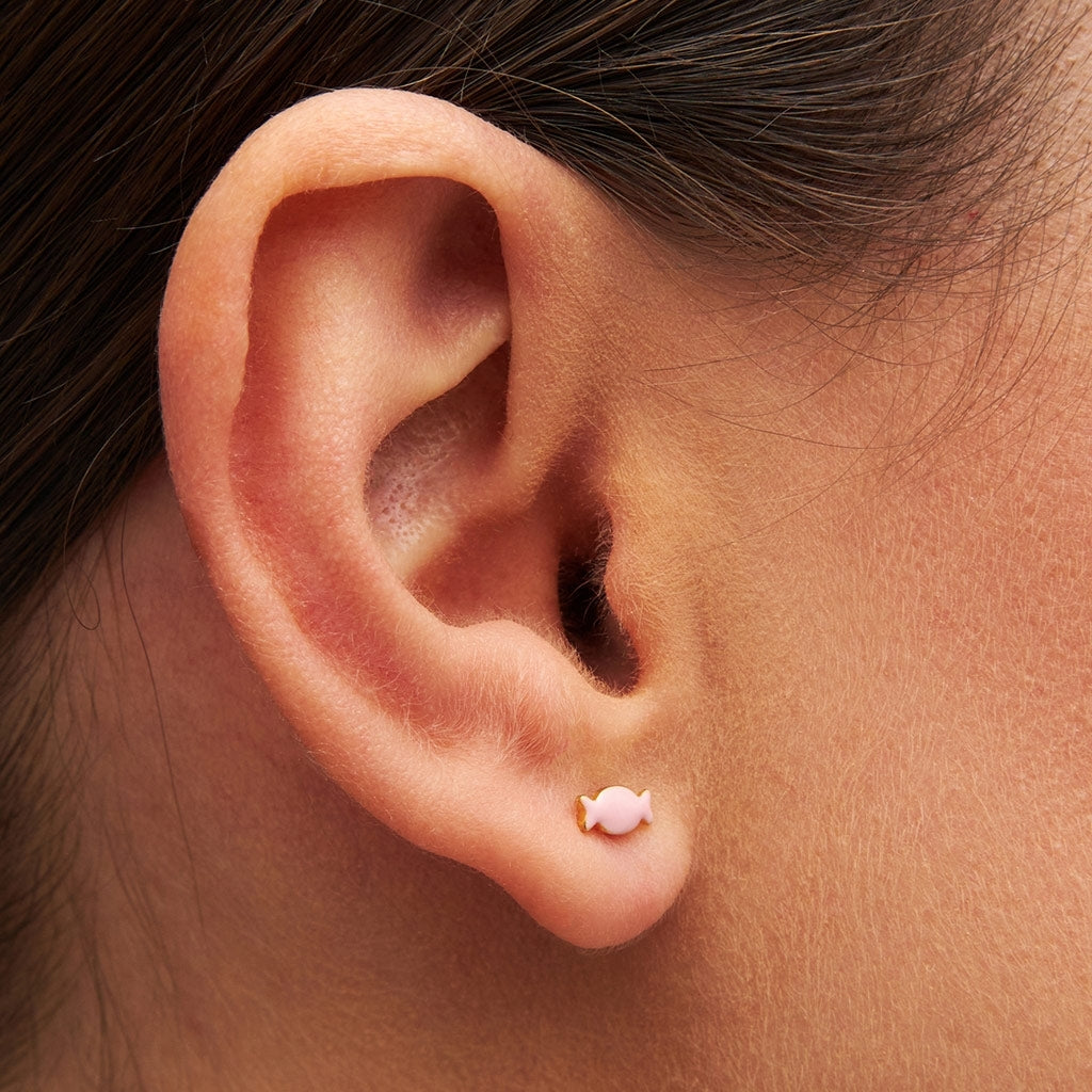 LULU Copenhagen Bonbon ørering 1 stk Ear stud, 1 pcs Lyserød