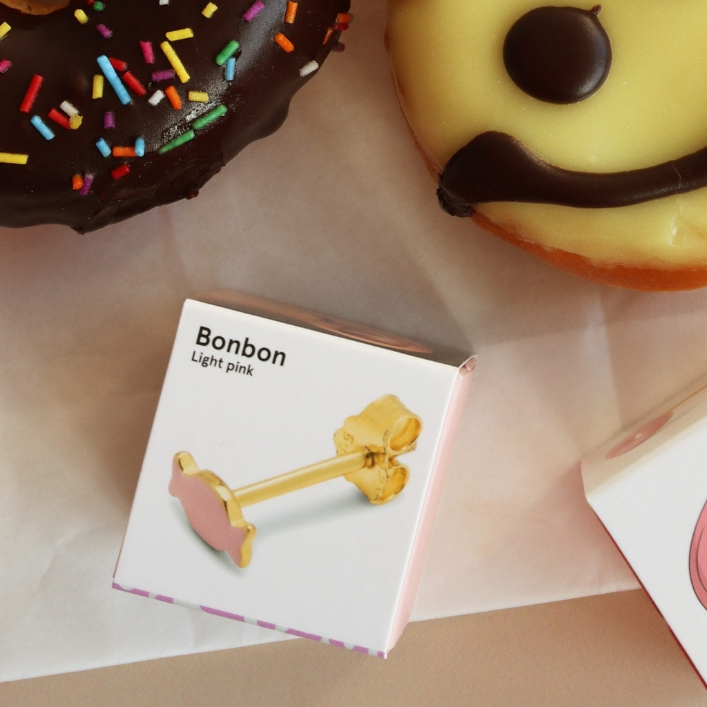 LULU Copenhagen Bonbon ørering 1 stk Ear stud, 1 pcs Lyserød