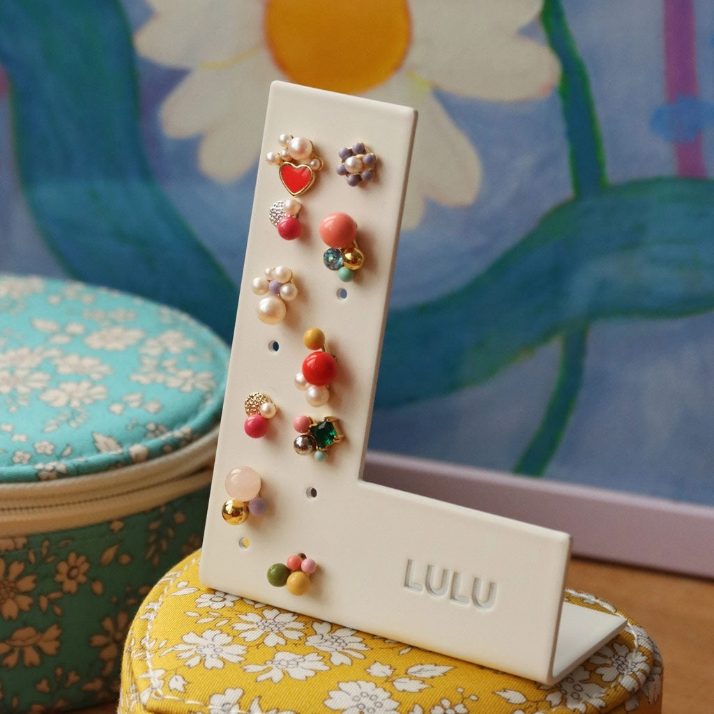 LULU Copenhagen Bouquet Burnt Coral ørering 1 stk Ear stud, 1 pcs Forgyldt