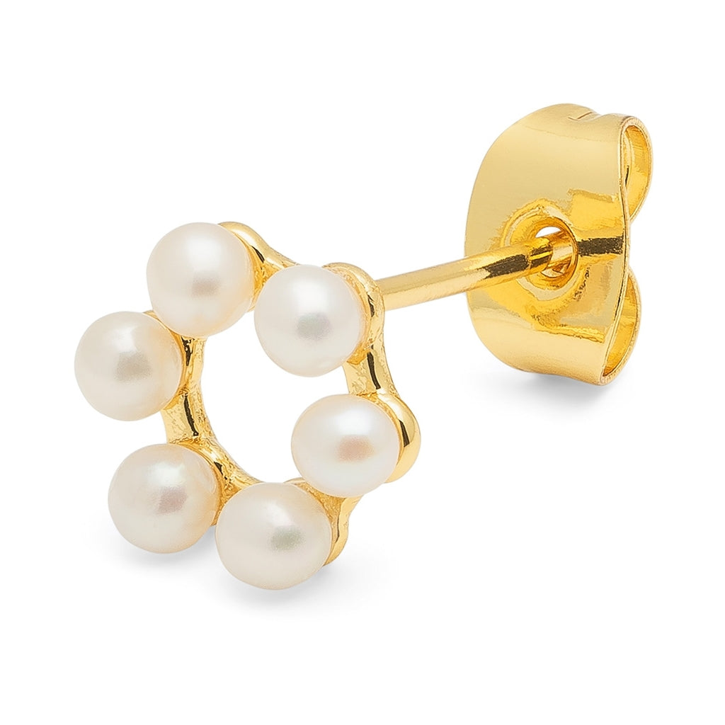 LULU Copenhagen Bouquet Circle earring 1 pcs Ear stud, 1 pcs Forgyldt