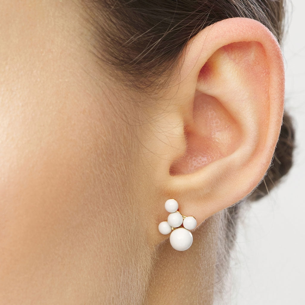 LULU Copenhagen Bouquet Cloud ørering 1 stk Ear stud, 1 pcs Coconut Milk