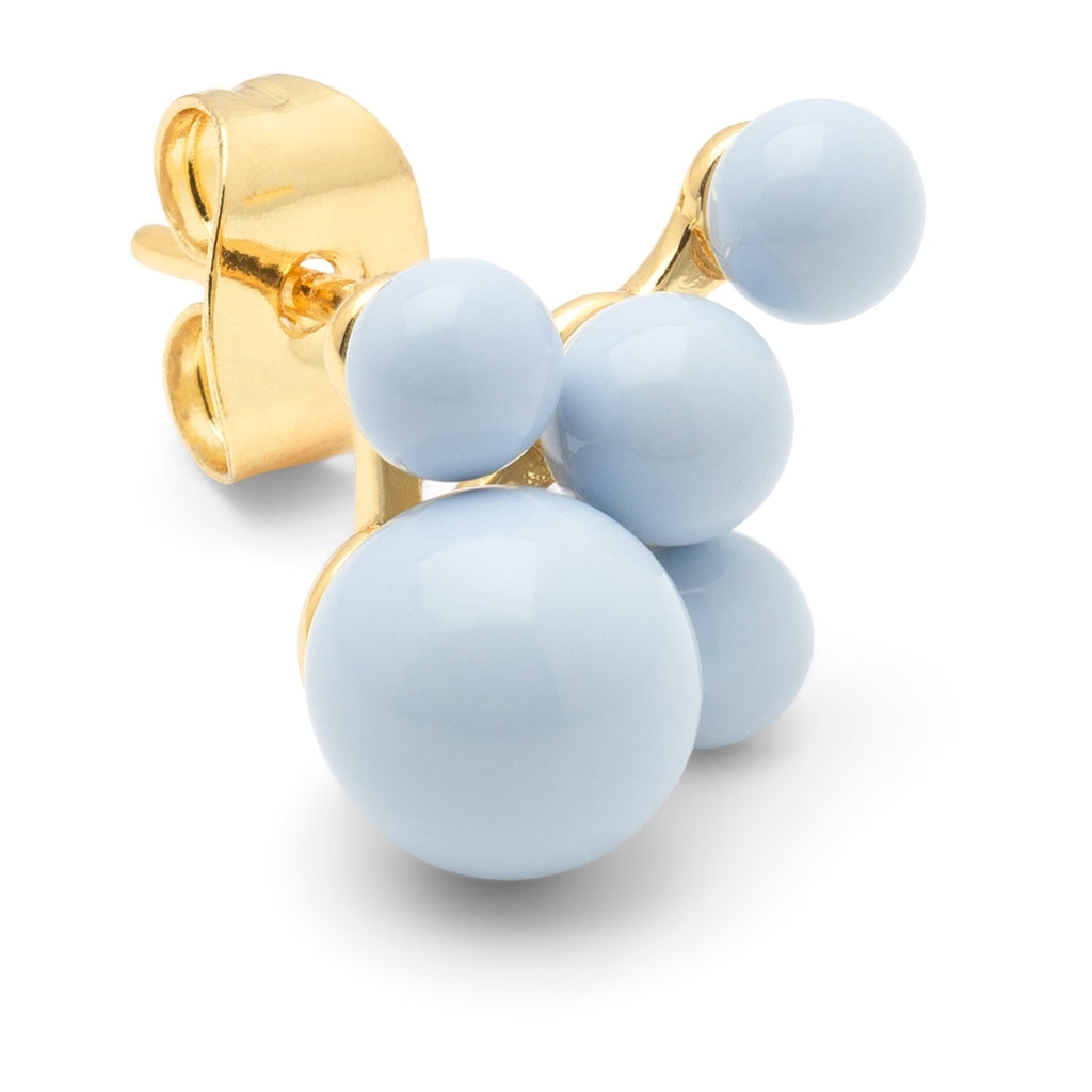 LULU Copenhagen Bouquet Cloud ørering 1 stk Ear stud, 1 pcs Skyride Blue