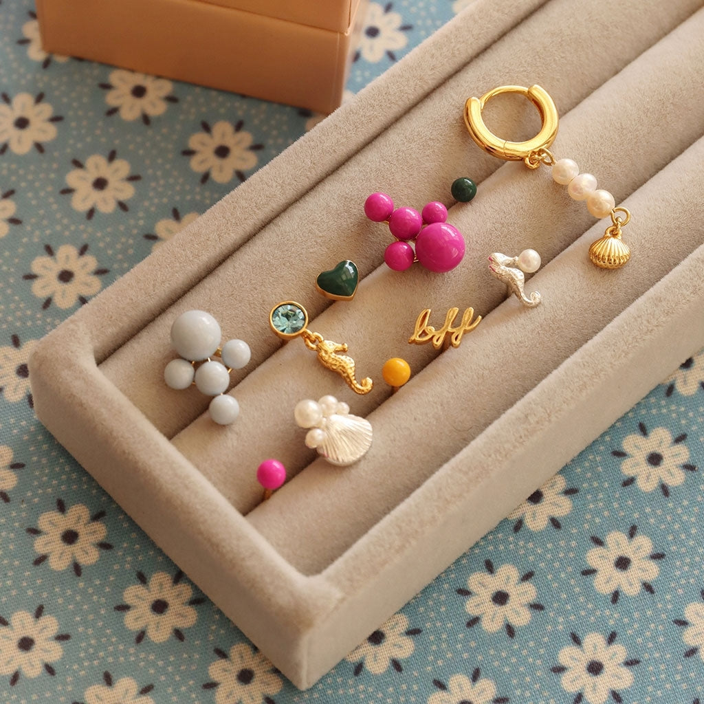 LULU Copenhagen Bouquet Cloud ørering 1 stk Ear stud, 1 pcs Sunflower