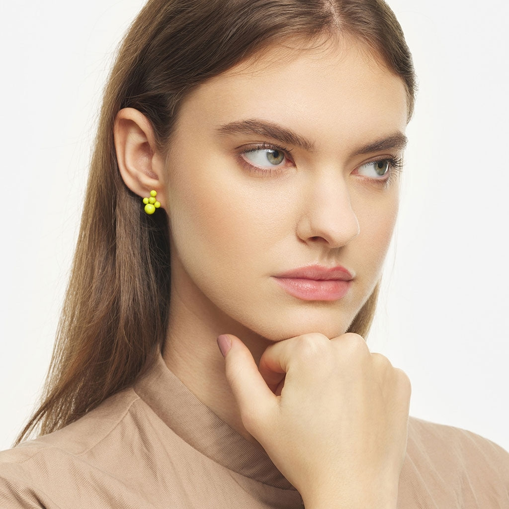 LULU Copenhagen Bouquet Cloud ørering 1 stk Ear stud, 1 pcs Wild Lime