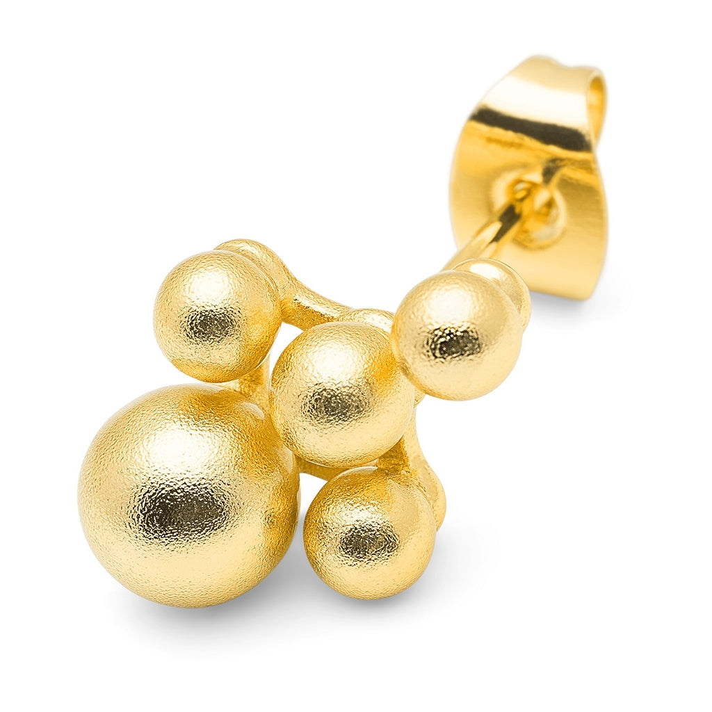 LULU Copenhagen Bouquet Cloud ørering 1 stk Ear stud, 1 pcs Forgyldt
