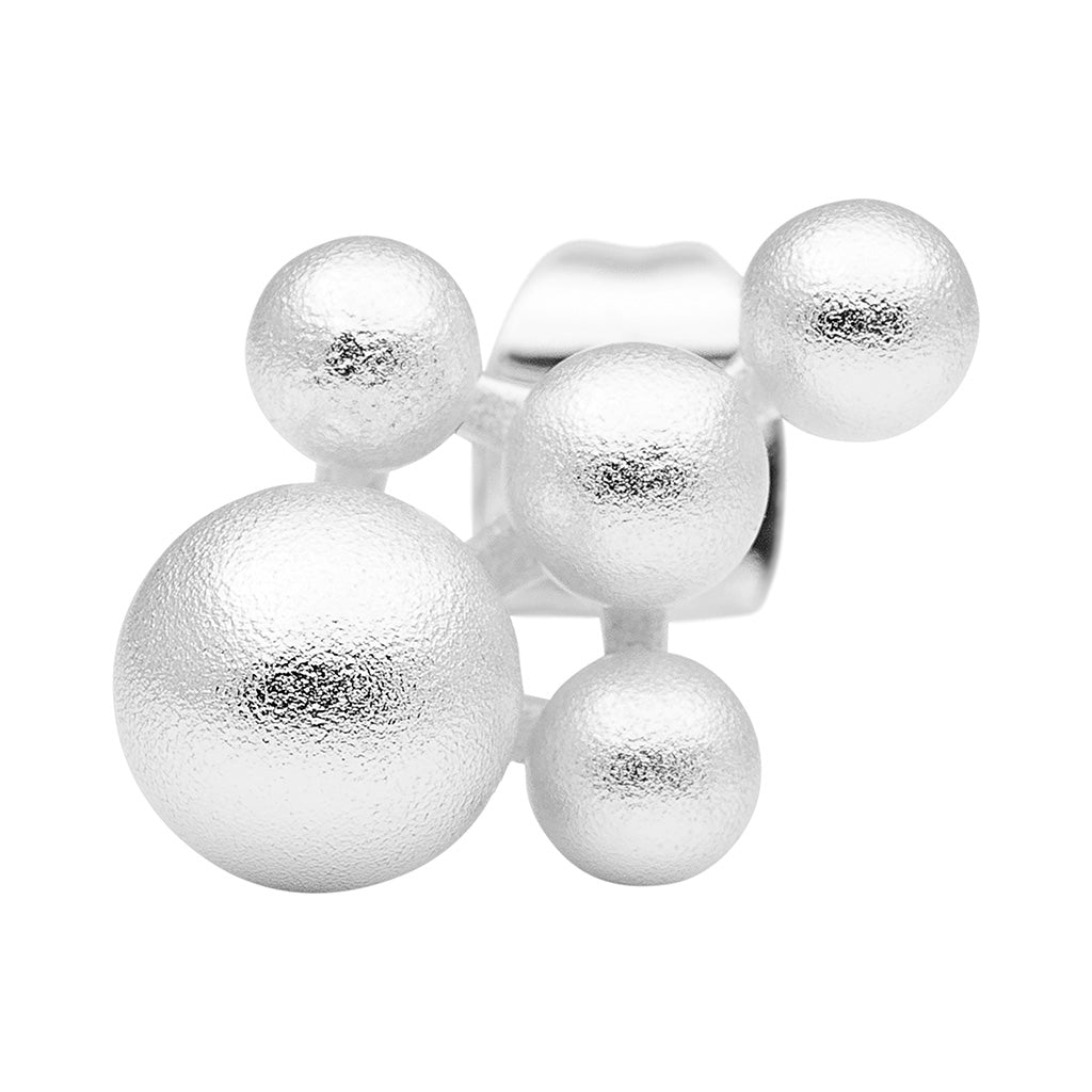 LULU Copenhagen Bouquet Cloud ørering 1 stk Ear stud, 1 pcs Silver Plated
