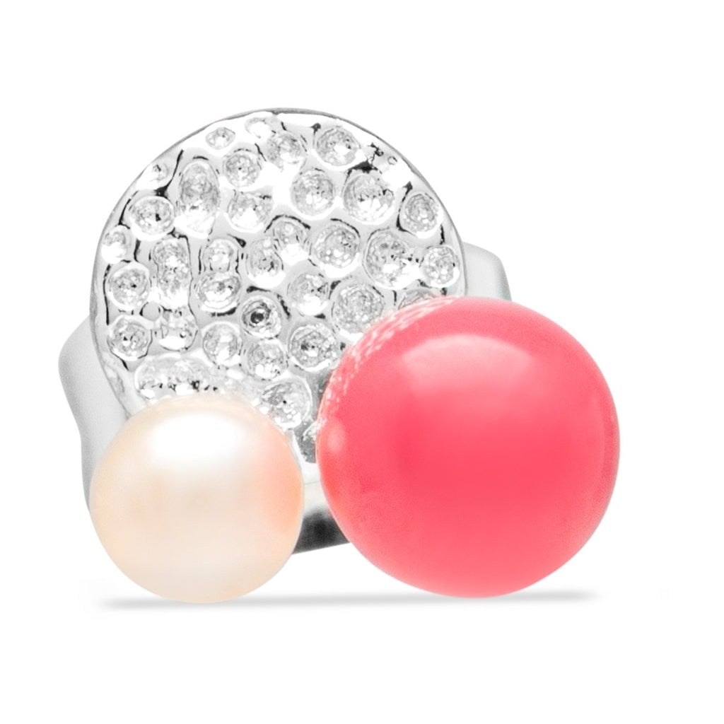 LULU Copenhagen Bouquet Plate ørering 1 stk Ear stud, 1 pcs Silver Plated