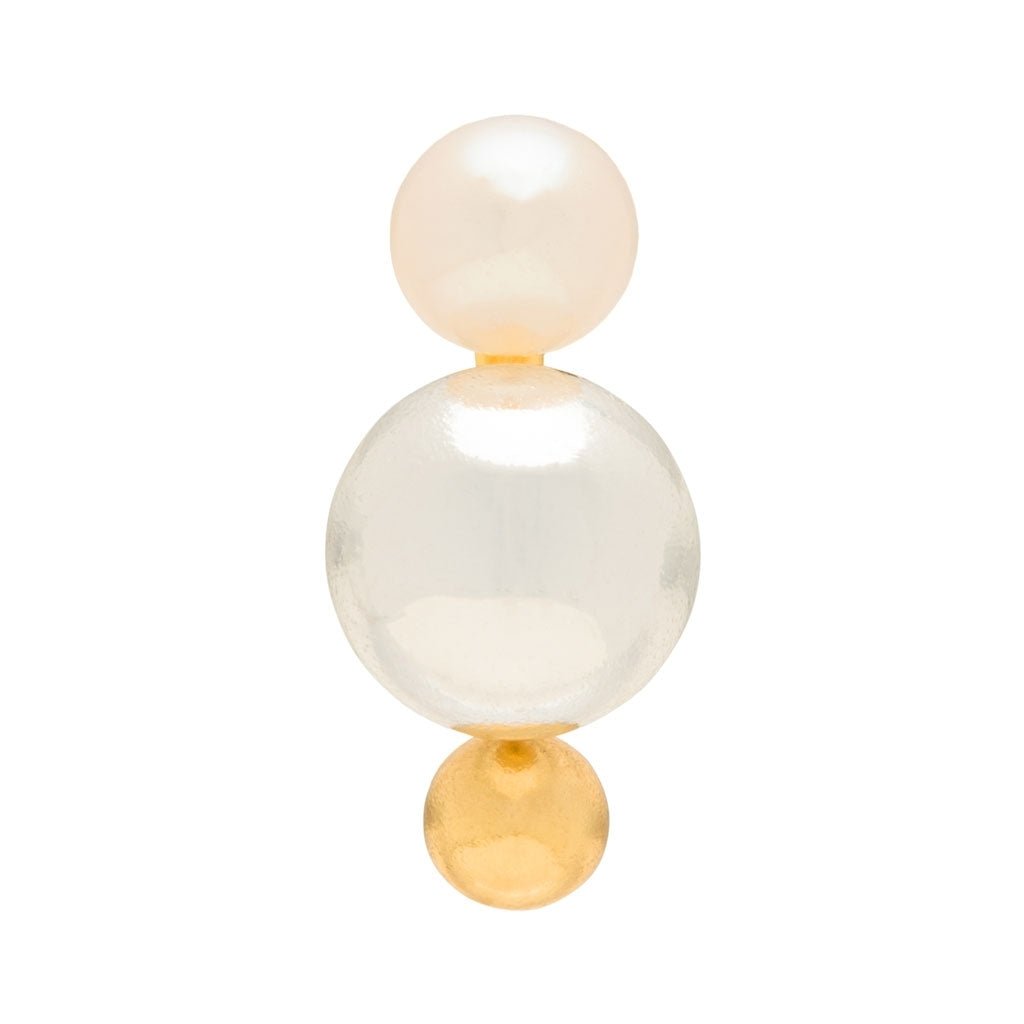 LULU Copenhagen Bouquet Drip Silver ørering 1 stk Ear stud, 1 pcs Forgyldt