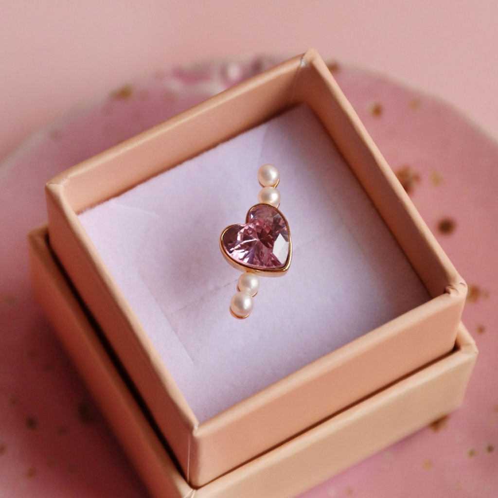 LULU Copenhagen Bouquet Love ørering 1 stk Ear stud, 1 pcs Vintage Rose