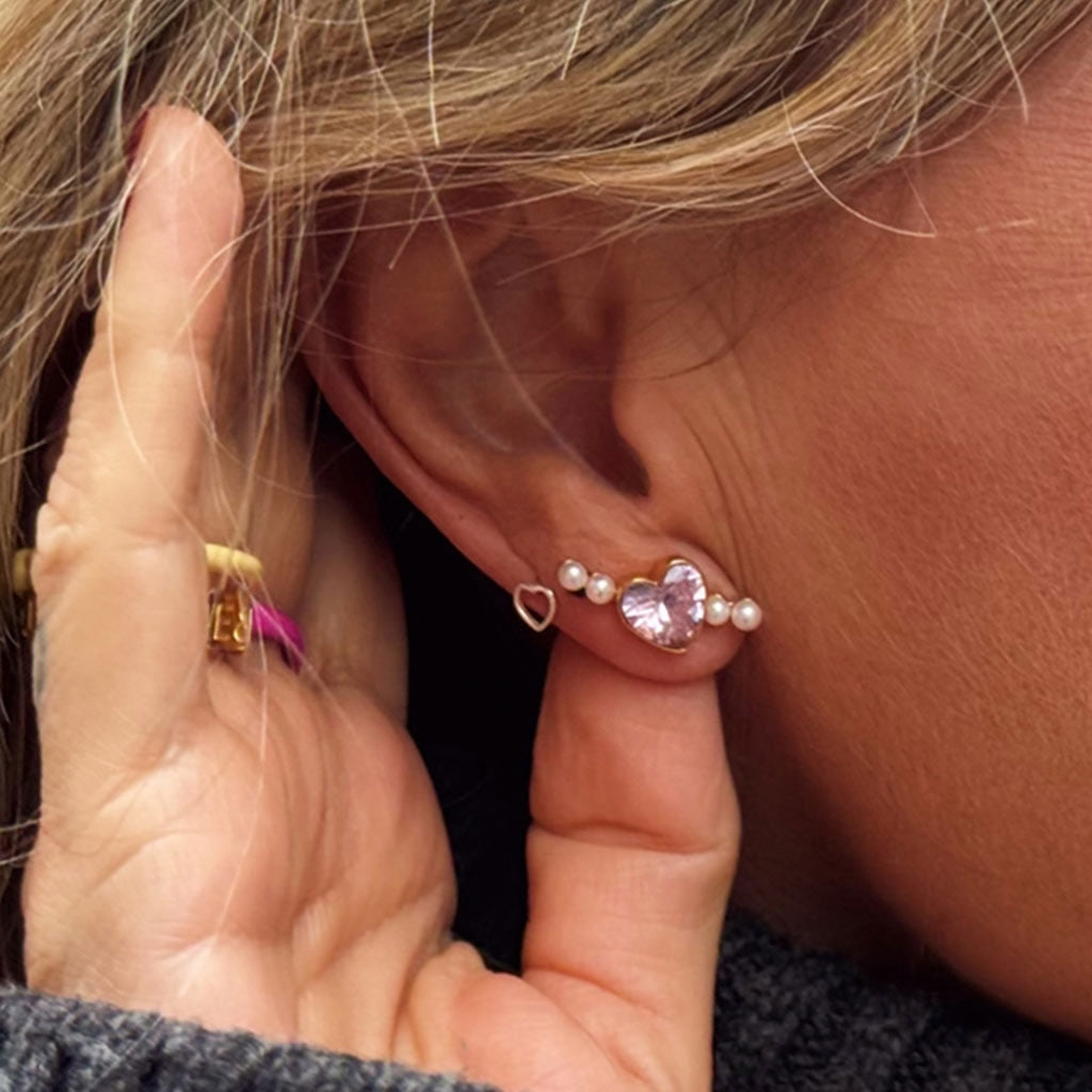 LULU Copenhagen Bouquet Love ørering 1 stk Ear stud, 1 pcs Vintage Rose