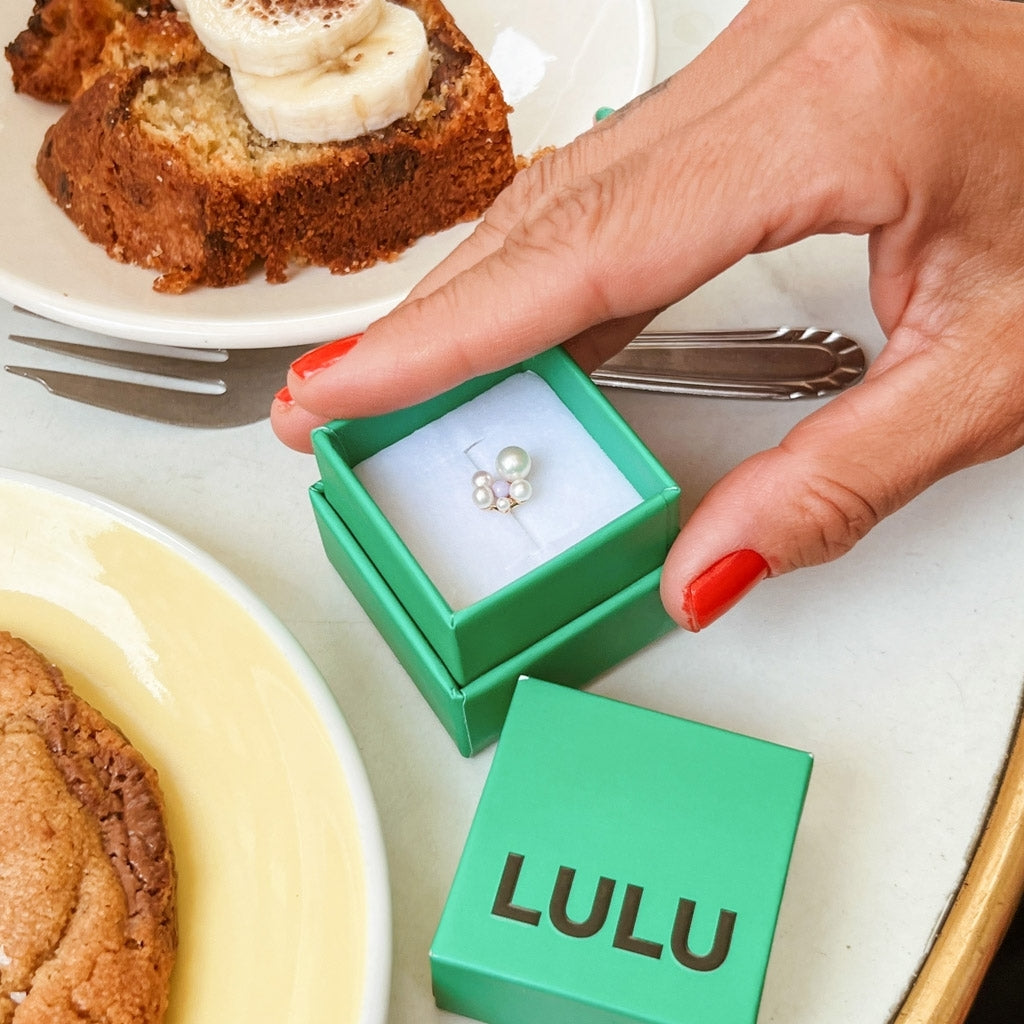 LULU Copenhagen Bouquet Pearls ørering 1 stk Ear stud, 1 pcs Lavendel