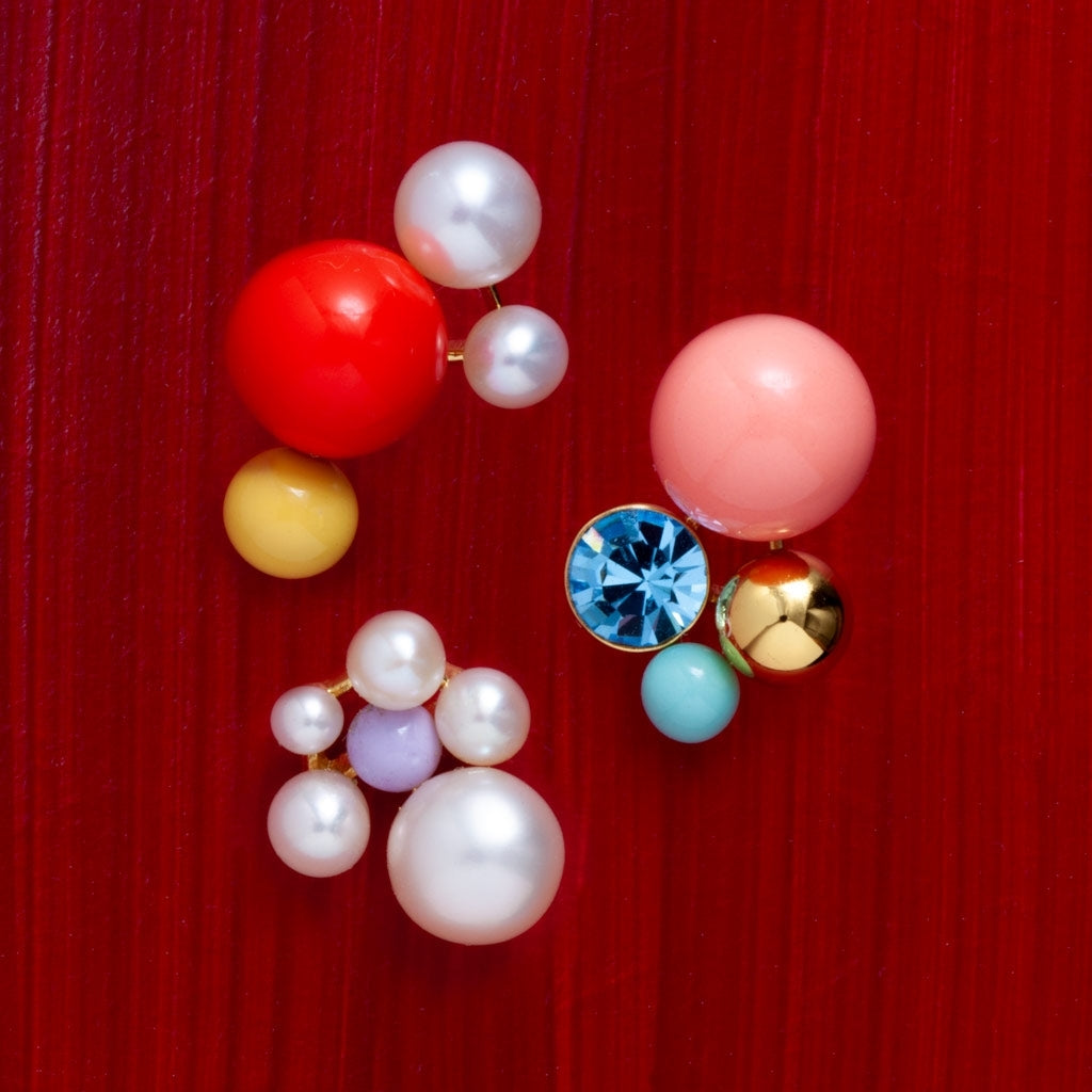 LULU Copenhagen Bouquet Pearls ørering 1 stk Ear stud, 1 pcs Lavendel