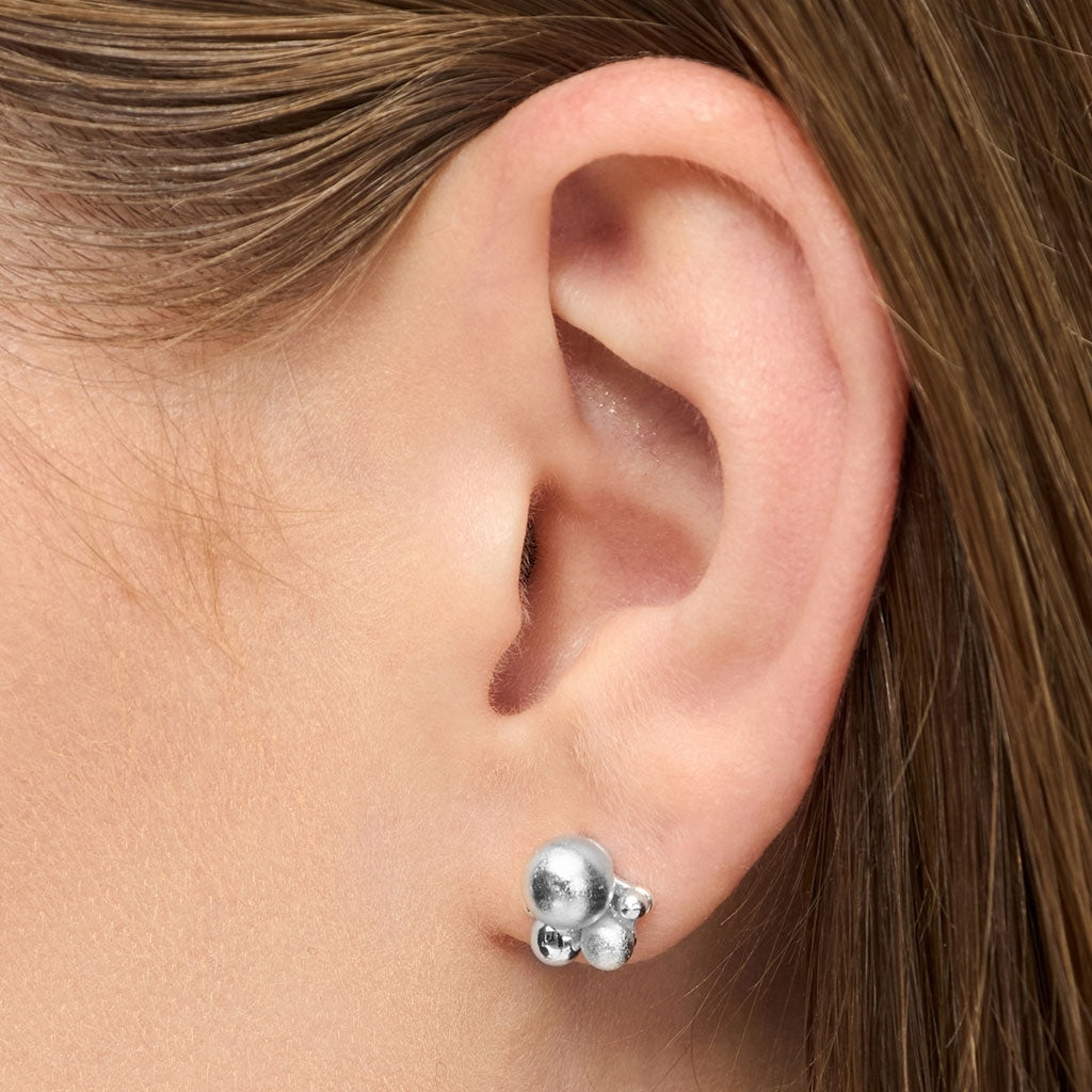 LULU Copenhagen Bouquet Silver ørering 1 stk Ear stud, 1 pcs Silver Plated