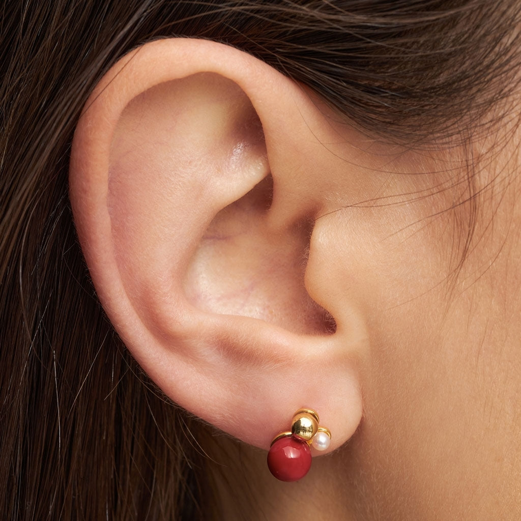 LULU Copenhagen Bouquet The Classic ørering 1 stk Ear stud, 1 pcs Forgyldt