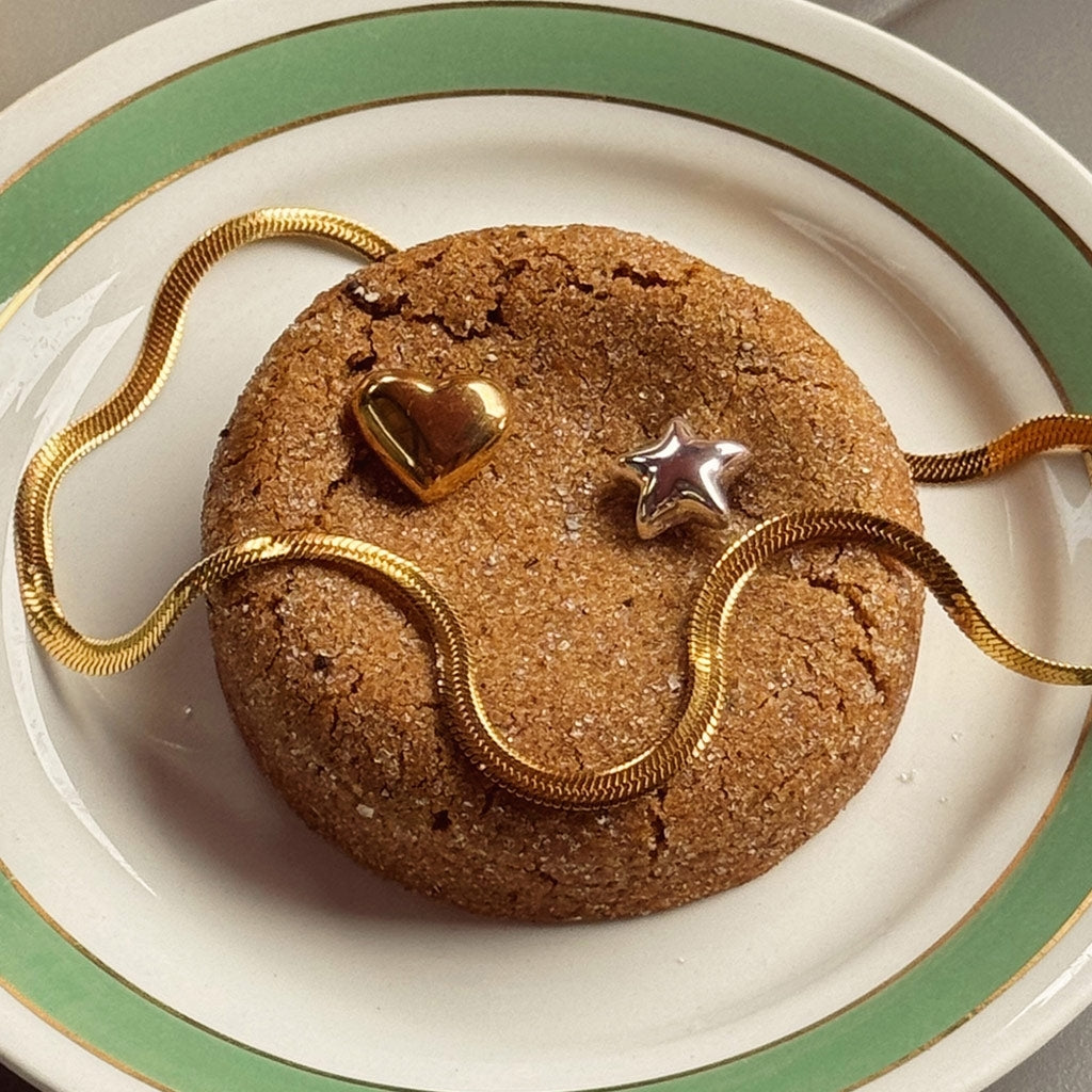 LULU Copenhagen Bubble Star ørering 1 stk - sølv belagt Ear stud, 1 pcs Silver Plated