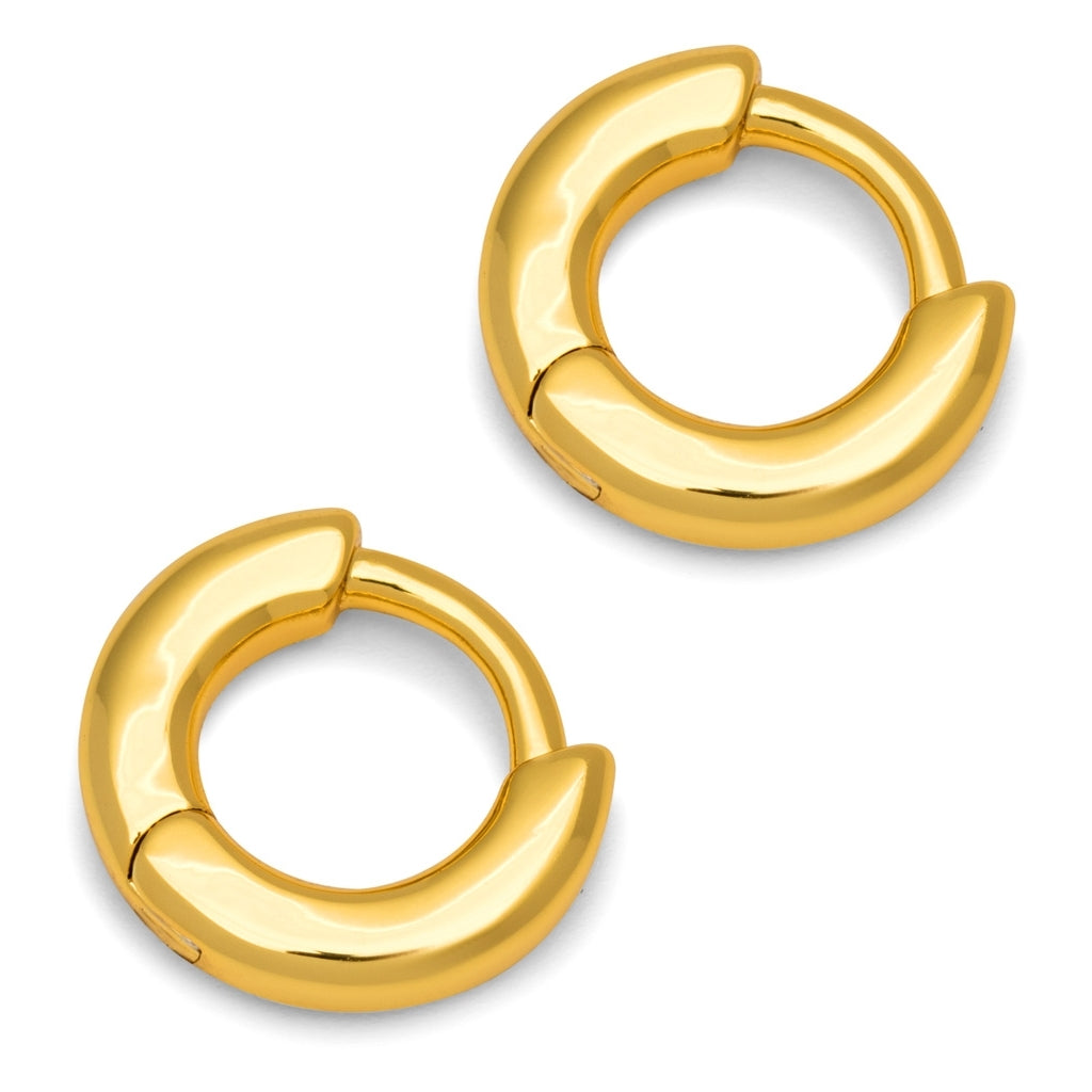 LULU Copenhagen Buckle Hoops Small par Hoops Forgyldt