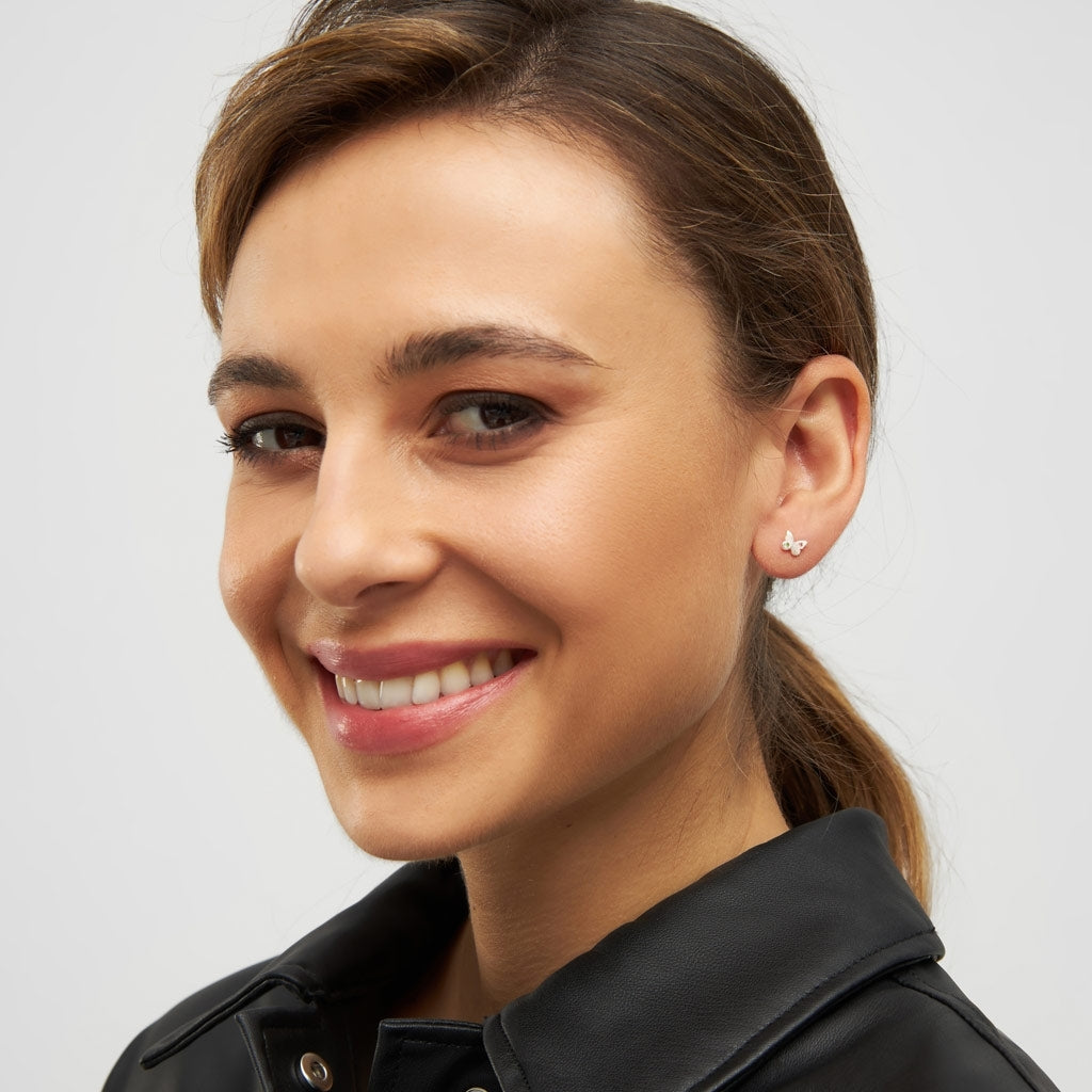 LULU Copenhagen Butterfly ørering 1 stk Ear stud, 1 pcs Silver Plated