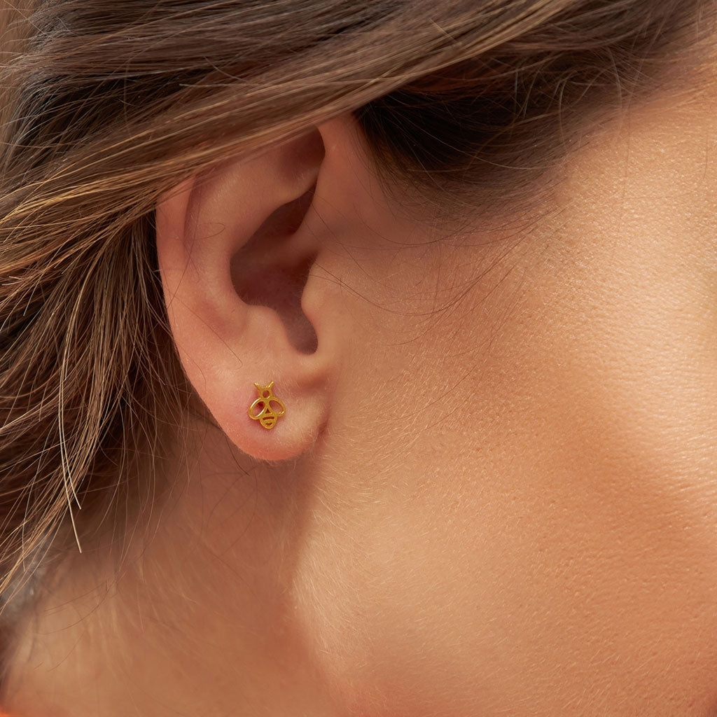 LULU Copenhagen Bzzzz ørering 1 stk Ear stud, 1 pcs Forgyldt