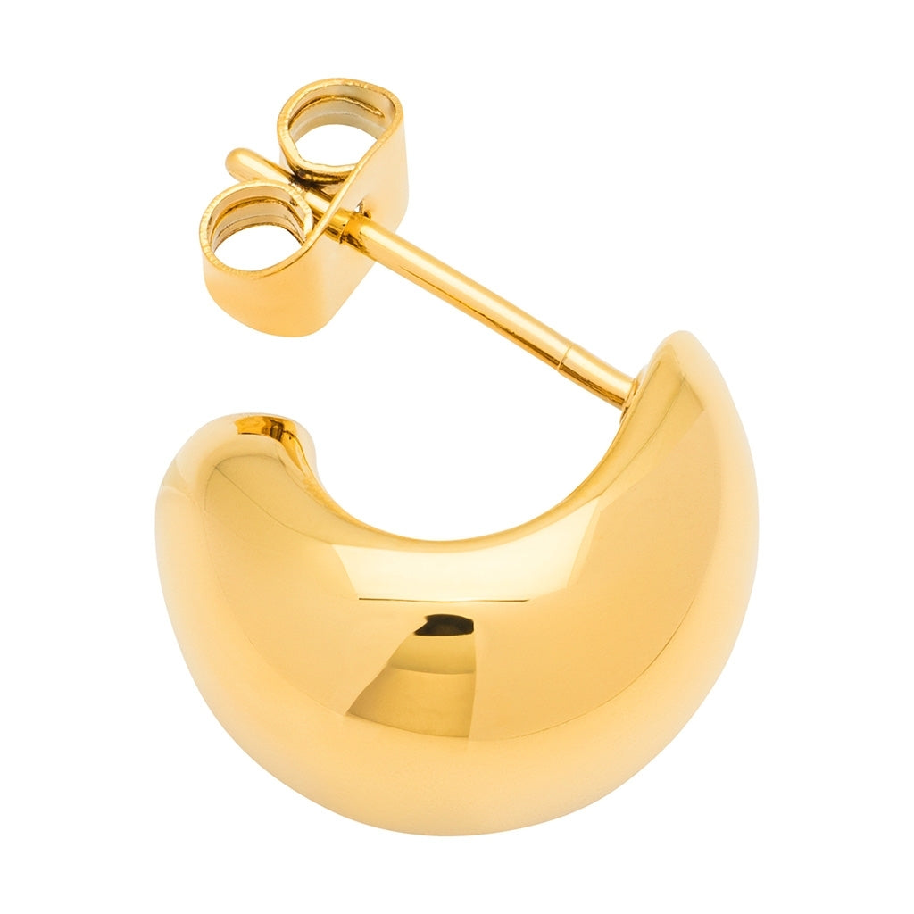 LULU Copenhagen Chunky Drop Hoops par - guld belagt Hoops Forgyldt