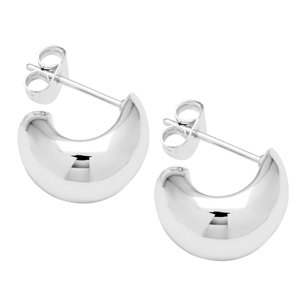 LULU Copenhagen Chunky Drop Hoops par - sølv belagt Hoops Silver Plated