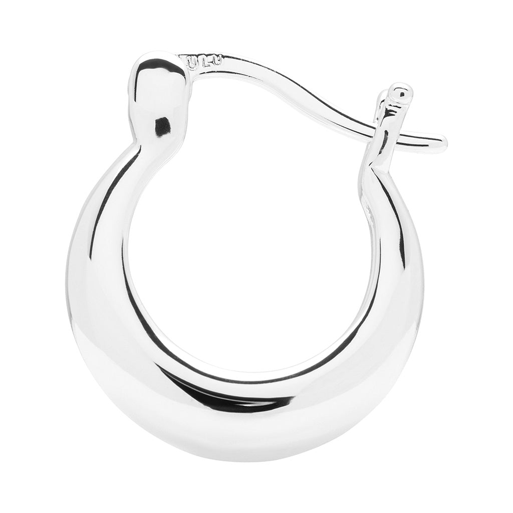 LULU Copenhagen Chunky Heavy Hoops par - sølv belagt Hoops Silver Plated