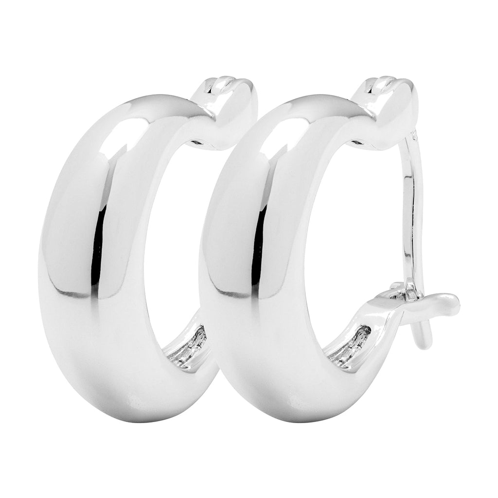 LULU Copenhagen Chunky Heavy Hoops par - sølv belagt Hoops Silver Plated