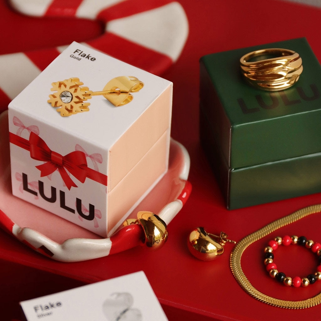 LULU Copenhagen Chunky Silk Ring - guld belagt Rings