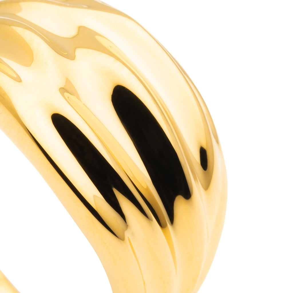 LULU Copenhagen Chunky Silk Ring - guld belagt Rings Forgyldt